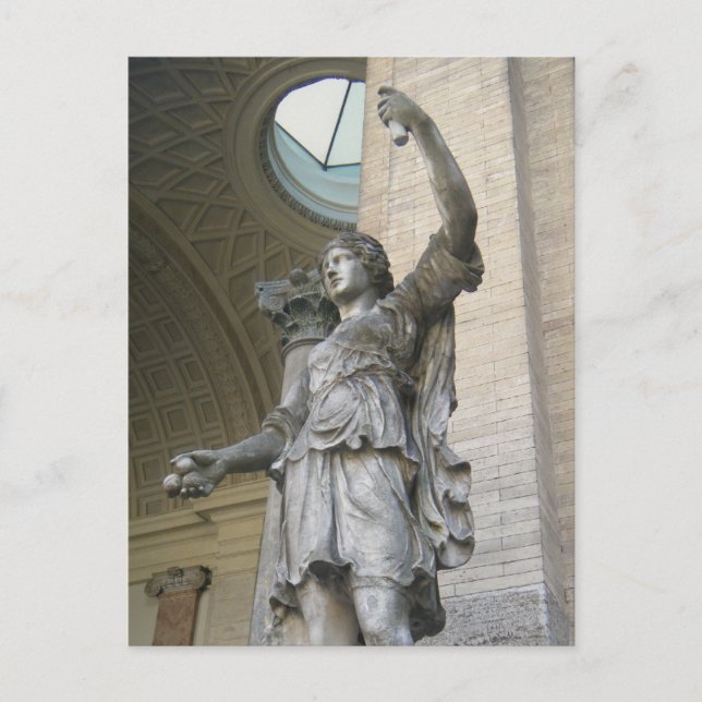 Statue in the Vatican Postcard (Front)