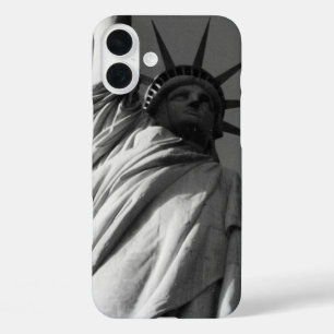 statue liberty grey iPhone 16 plus case