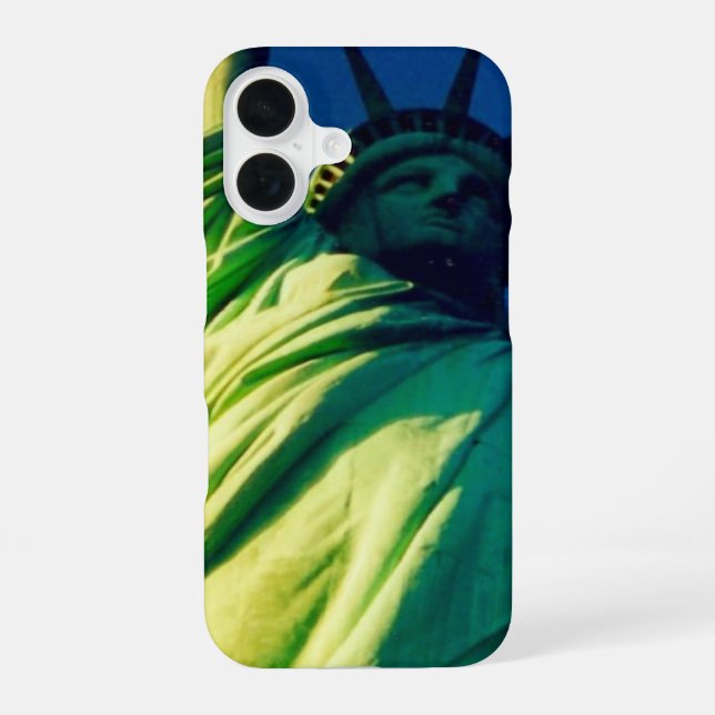 statue liberty iPhone 16 case (Back)