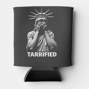 Statue Liberty New York America Tarrified Can Cooler