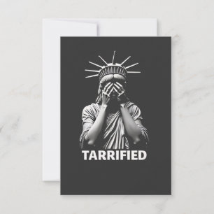 Statue Liberty New York America Tarrified Thank You Card