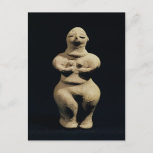 Statue of a goddess, 6th millennium BC Postcard