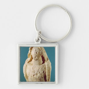 Statue of a warrior key ring