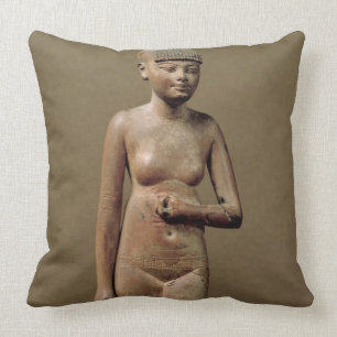 Statue of a young servant girl (wood) cushion