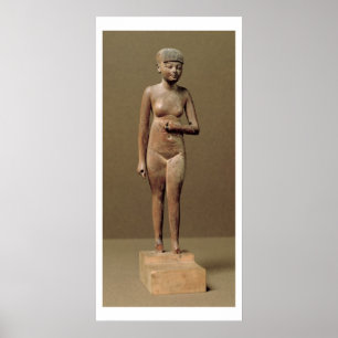 Statue of a young servant girl (wood) poster