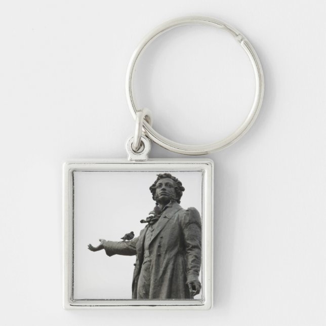 Statue of Alexander Pushkin, Saint Petersburg Key Ring (Front)