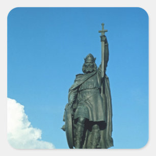 Statue of Alfred the Great Square Sticker