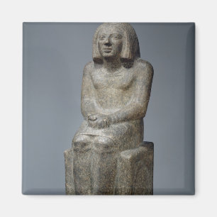 Statue of Ankh, Priest of Horus, Early Dynastic Pe Magnet