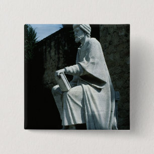 Statue of Averroes 15 Cm Square Badge