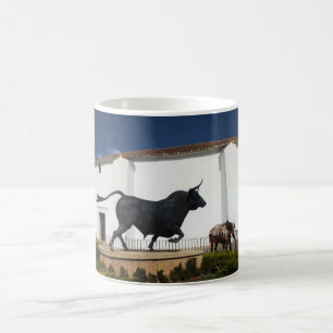 Statue of bull and Spanish horse Coffee Mug