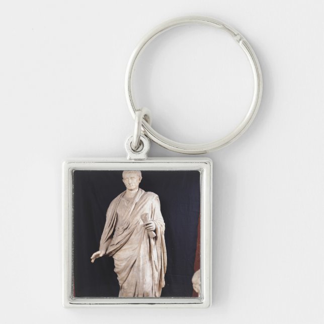 Statue of Caesar Augustus Key Ring (Front)