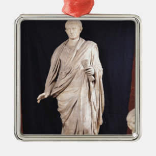 Statue of Caesar Augustus Metal Ornament