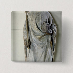 Statue of Charles V King of France, 1365-80 15 Cm Square Badge