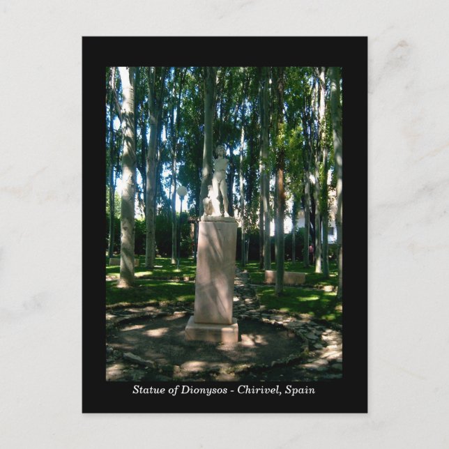 Statue of Dionysos - Chirivel, Almeria, Spain Postcard (Front)