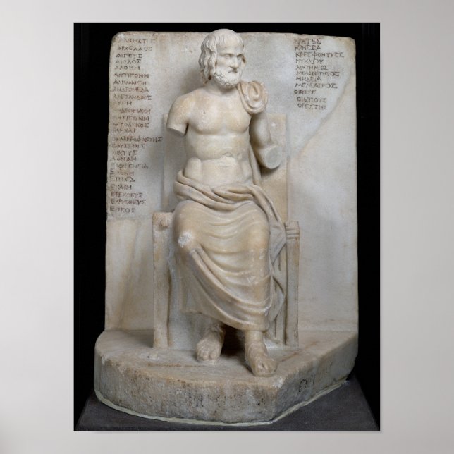 Statue of Euripides Poster (Front)