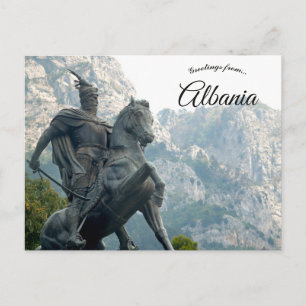 Statue of George Kastrioti Skanderbeg in Albania Postcard