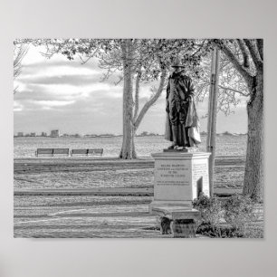 Statue of Gov. William Bradford - print