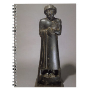 Statue of Gudea, Prince of Lagash, Neo-Sumerian, f Notebook