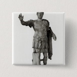 Statue of Hadrian (marble 15 Cm Square Badge