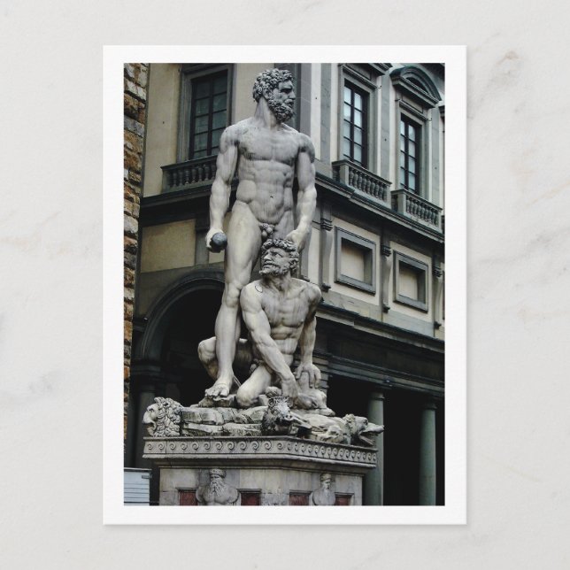 Statue of Hercules and Cacus, Florence Postcard (Front)