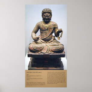 Statue of Japanese Deity Fudō Myō-ō Poster