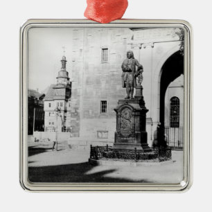Statue of Johann Sebastian Bach Metal Ornament