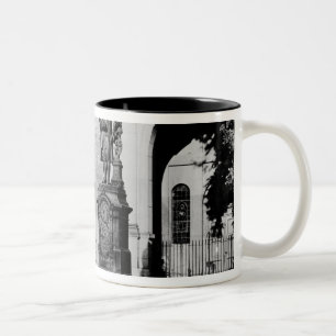 Statue of Johann Sebastian Bach Two-Tone Coffee Mug