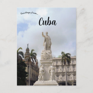 Statue of Jose Marti in Havana Cuba Postcard