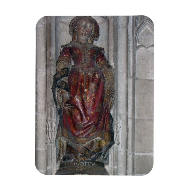 Statue of Judith (polychrome stone) Magnet (Vertical)