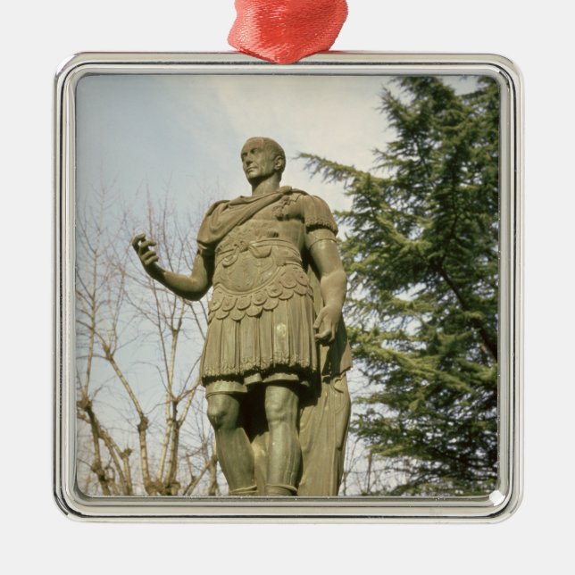 Statue of Julius Caesar Metal Tree Decoration (Front)