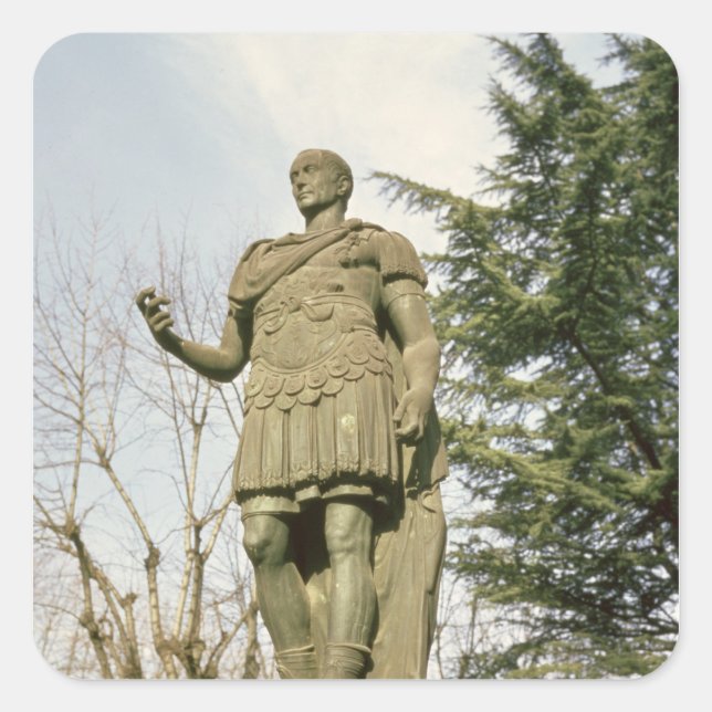 Statue of Julius Caesar Square Sticker (Front)