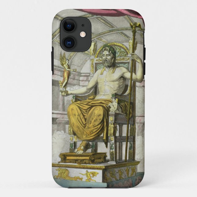 Statue of Jupiter in a Temple, from 'Costumi dei R Case-Mate iPhone Case (Back)