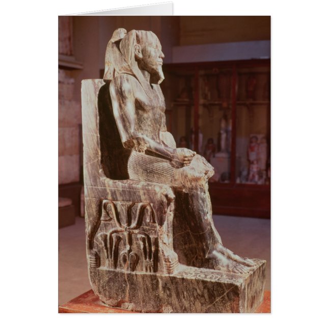 Statue of Khafre  enthroned (Front)
