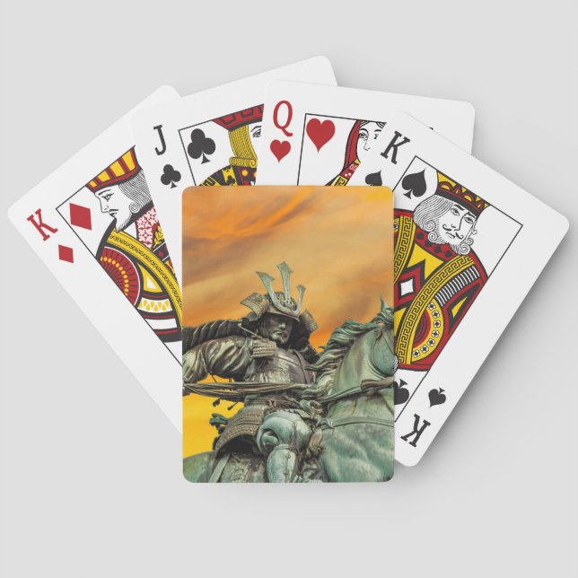 Statue of Kusunoki Masashige, Japan Playing Cards (Back)