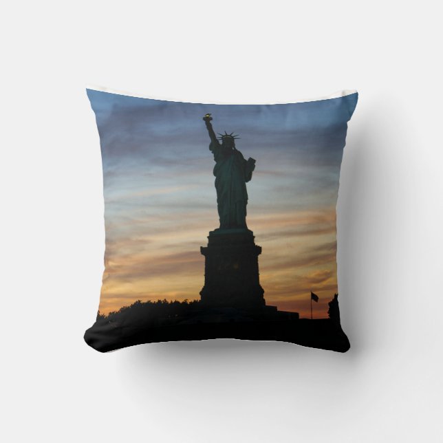 Statue of Liberty #3 Throw Pillow (Front)