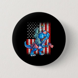 Statue Of Liberty 4th Of July Shirt Boys American 6 Cm Round Badge