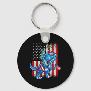 Statue Of Liberty 4th Of July Shirt Boys American  Key Ring