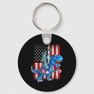 Statue Of Liberty 4th Of July Shirt Boys American  Key Ring