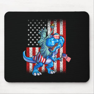 Statue Of Liberty 4th Of July Shirt Boys American Mouse Pad