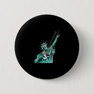 Statue Of Liberty 6 Cm Round Badge