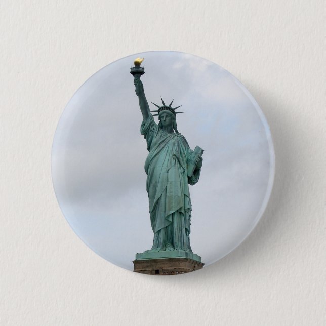 Statue of Liberty 6 Cm Round Badge (Front)