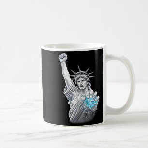 Statue of liberty abolish ice meme funny politics coffee mug