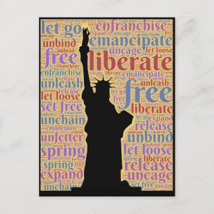 Statue Of Liberty America Postcard