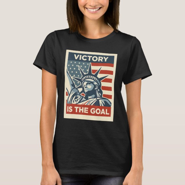 Statue of liberty America's symbol of freedom hope T-Shirt (Front)