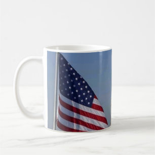 Statue of Liberty and American Flag Patriotic NYC Coffee Mug
