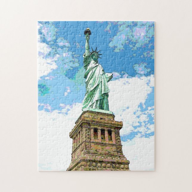 Statue of Liberty Art Jigsaw Puzzle (Vertical)