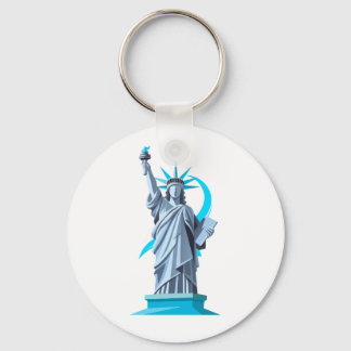 Statue of Liberty Artistic Design Phone Case” Key Ring