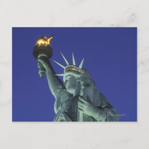 Statue of Liberty at dusk Postcard
