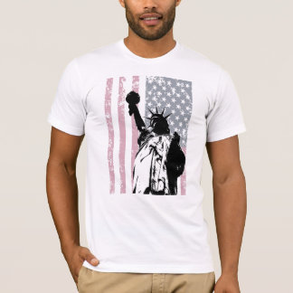 Statue Of Liberty Background T-Shirt