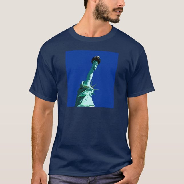 Statue of Liberty & Blue Sky T-Shirt (Front)